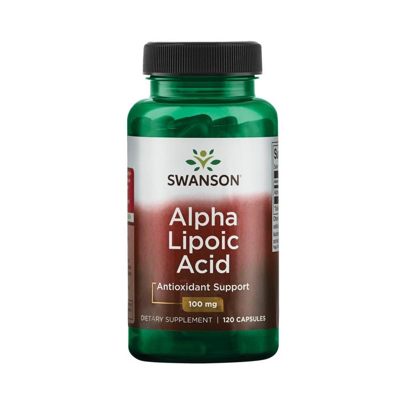 Alfa-lipoiinihappo, Swanson, 100mg, 120 kapselia Alfa-lipoiinihappo, Swanson, 100mg, 120 kapselia