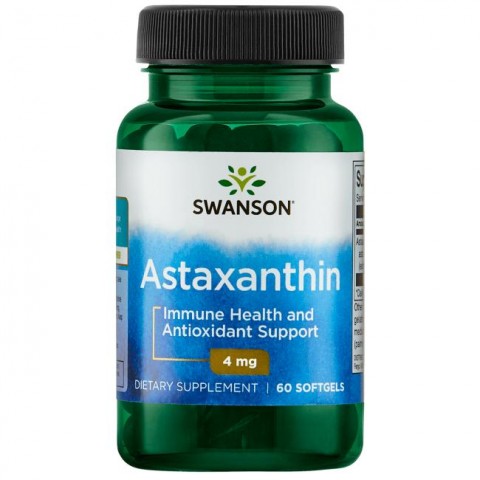 Astaksantiini, Swanson, 4mg, 60 kapselia