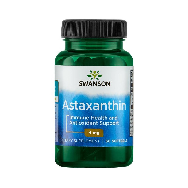 Astaksantiini, Swanson, 4mg, 60 kapselia Astaksantiini, Swanson, 4mg, 60 kapselia