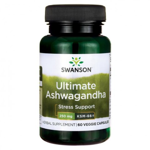 Ashwaganda KSM-66 Extract, Swanson, 250mg, 60 capsules