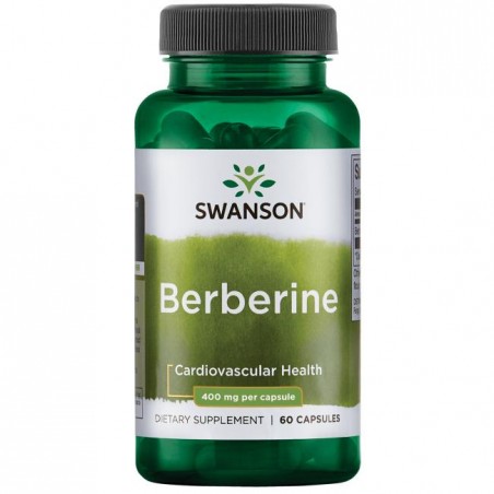 Luonnollinen Berberiini, Swanson, 400mg, 60 kapselia
