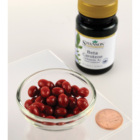 A-vitamiini beetakaroteeni, Swanson, 3000mcg, 100 kapselia