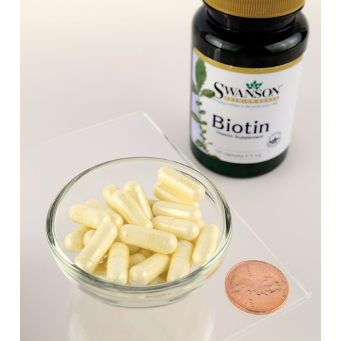 Biotiini, Swanson, 5000mcg, 100 kapselia