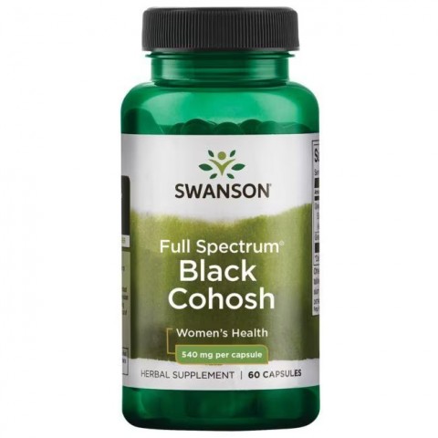 Full Spectrum Black Cohosh, Swanson, 540mg, 60 kapselia
