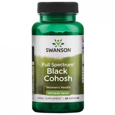 Full Spectrum Black Cohosh, Swanson, 540mg, 60 kapselia