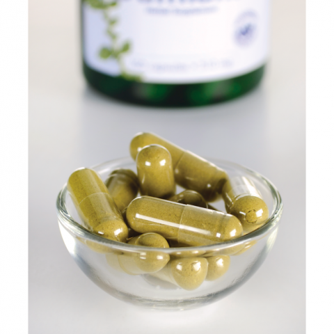 Damianan lehdet Turnera Diffusa, Swanson, 510mg, 100 kapselia