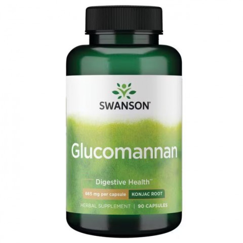 Glukomannaani, Swanson, 665mg, 90 kapselia