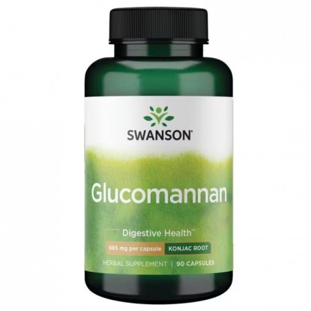 Glukomannaani, Swanson, 665mg, 90 kapselia