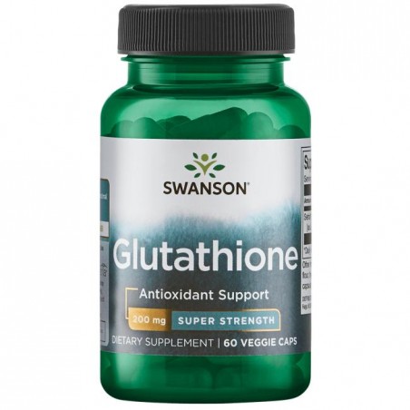 L-Glutationia vähennetty, Swanson, 200mg, 60 kapselia