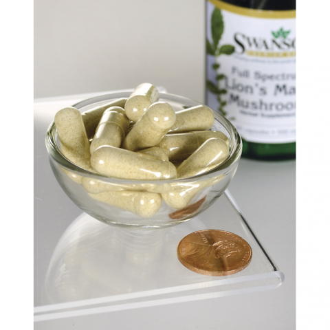 Leijonankarvasieni, Swanson, 500mg, 60 kapselia