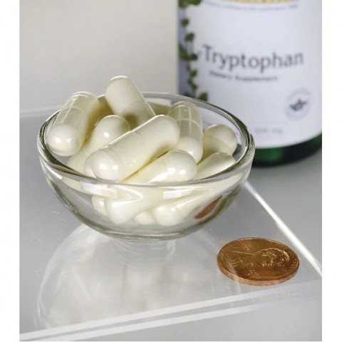 L-tryptofaani, Swanson, 500mg, 60 kapselia