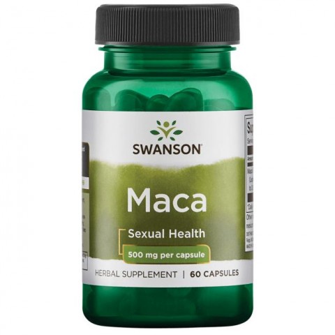 Maca, Swanson, 500mg, 60 kapselia