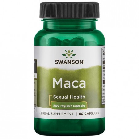 Maca, Swanson, 500mg, 60 kapselia