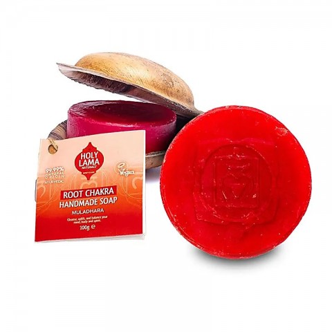 Root Chakra Soap in Palm Leaf Muladhara, Holy Lama, 100g