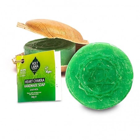 Sydän Chakra Saippua palmunlehdellä Anahata, Holy Lama, 100g