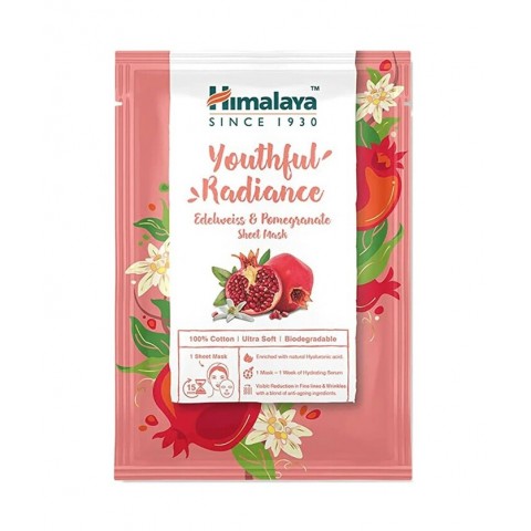 Nuorekkaan säteilyn Edelweiss & Granaattiomena naamio, Himalaya, 30ml