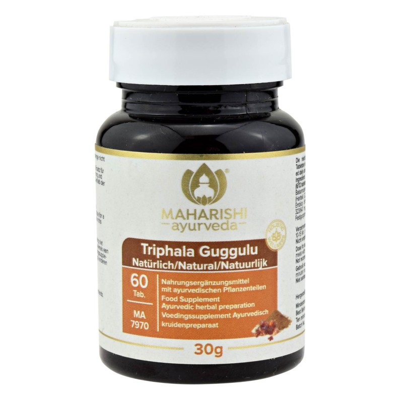 Ravintolisä Triphala Guggulu, Maharishi Ayurveda, 60 tablettia