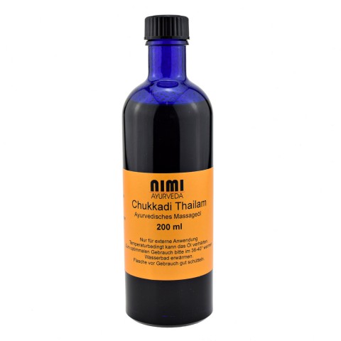 Ayurvedinen hierontaöljy Chukkadi Thailam, Nimi Ayurveda, 200 ml