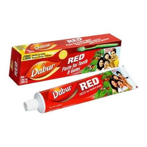 Hammastahna 7 lääkekasvilla RED, Dabur, 200g