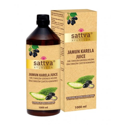 Jamun and Karela Juice, Sattva Ayurveda, 1l