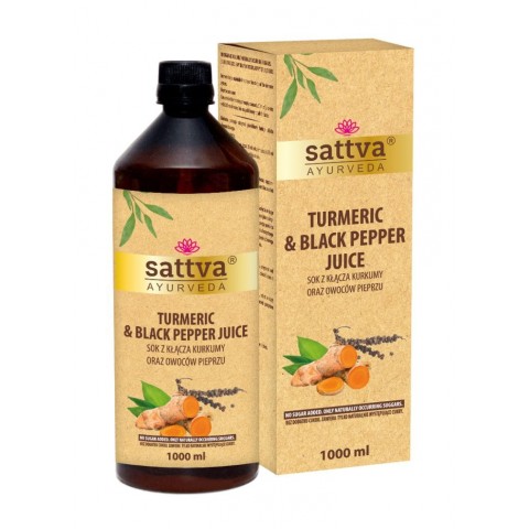 Kurkuma- ja mustapippurimehu, Sattva Ayurveda, 1l