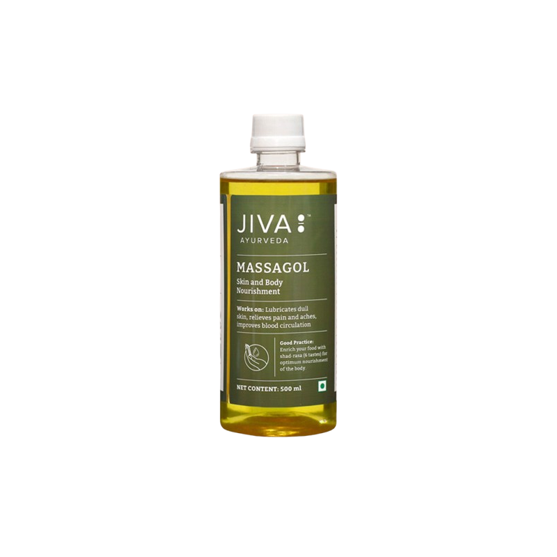 Аюрведическое масло для массажа тела, Jiva Ayurveda, 500мл