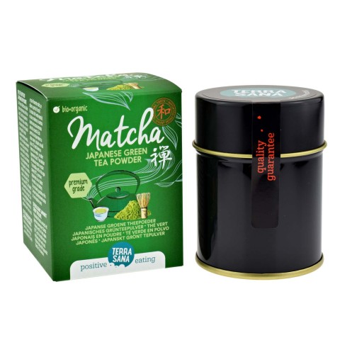 Premium Green Tea Powder Matcha Organic, Terra Sana, 30g