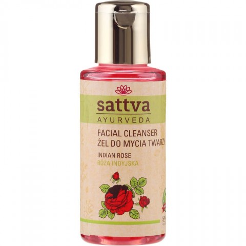 Очищающее средство для лица с индийской розой INDIAN ROSE, Sattva Ayurveda, 100мл