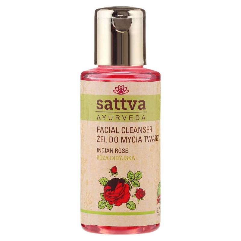 Очищающее средство для лица с индийской розой INDIAN ROSE, Sattva Ayurveda, 100мл