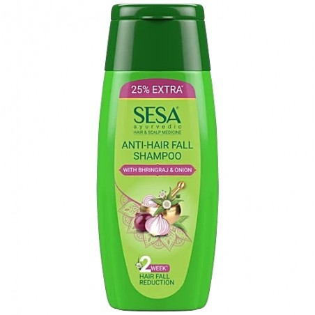 Shampoo lentäville hiuksille Bhrigraj & Sipuli, Sesa, 200ml