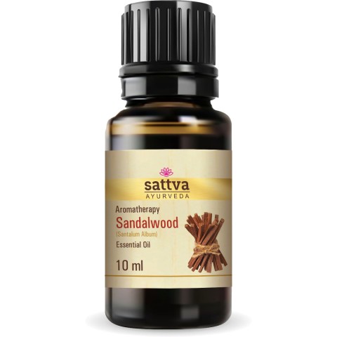 Valkoinen santelipuu eteerinen öljy Sandalwood, Sattva Ayurveda, 10ml