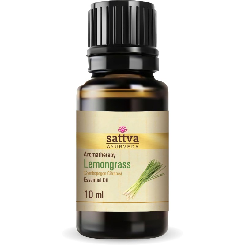 Sitruunaruohon eteerinen öljy Lemongrass, Sattva Ayurveda, 10ml