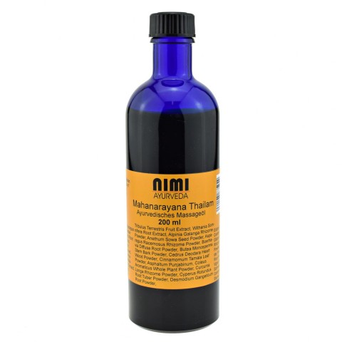 Relaxing massage oil Mahanarayana Thailam, Nimi Ayurveda, 200 ml