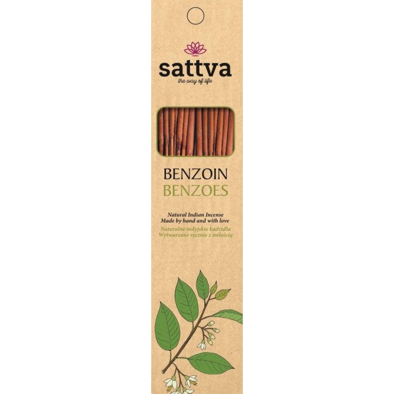 Bentsoiini suitsuketikut, Sattva Ayurveda, 15 kpl. Bentsoiini suitsuketikut, Sattva Ayurveda, 15 kpl.