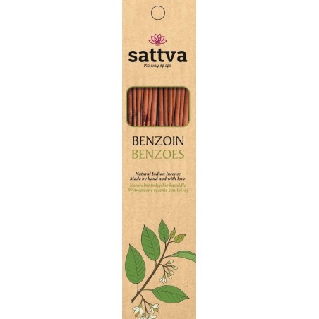 Bentsoiini suitsuketikut, Sattva Ayurveda, 15 kpl.