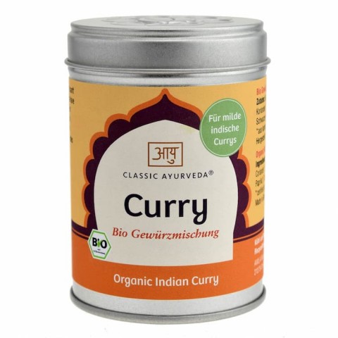 Currysekoitus Curry, jauhettu, luomu, Classic Ayurveda, 80g