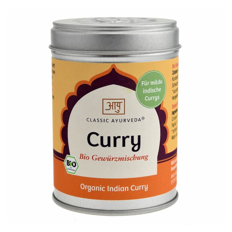 Currysekoitus Curry, jauhettu, luomu, Classic Ayurveda, 80g Currysekoitus Curry, jauhettu, luomu, Classic Ayurveda, 80g