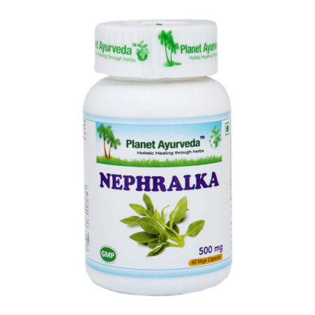 Ravintolisä Nephralka, luomu, Planet Ayurveda, 60 kapselia
