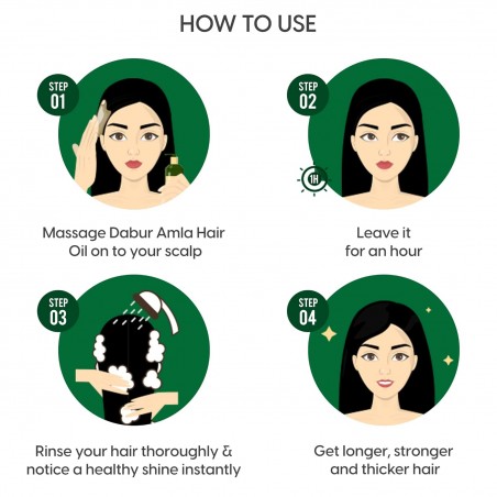 Strengthening Hair Oil Amla, Dabur, 180 ml