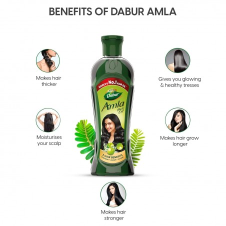 Укрепляющее масло для волос Амла, Dabur, 180 мл