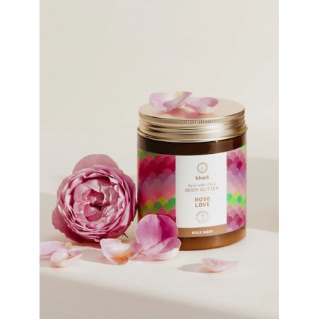 Ayurvedinen vartalovoi Ruusu Rakkaus, Khadi, 250 ml