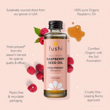 Raspberry seed oil, organic, Fushi, 50ml
