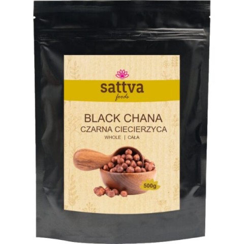 Mustat kikherneet (Kala Chana), kokonaiset, Sattva Foods, 500 g