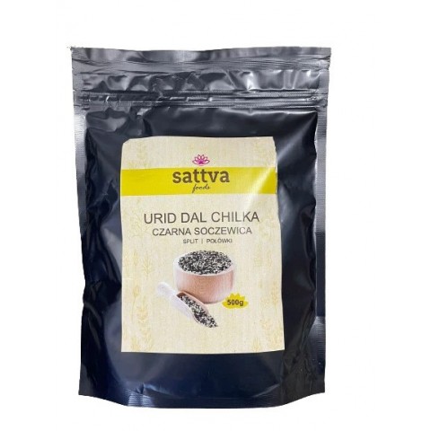 Broken Urid Dal Chilka-pavut (musta gramma), Sattva Foods, 500g