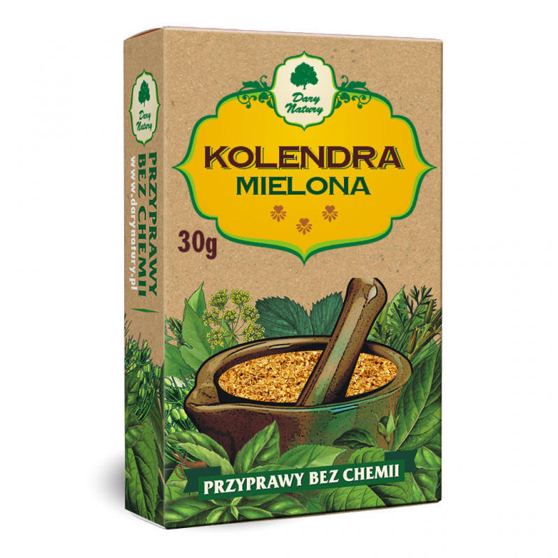 Jauhettu korianterinsiemen, Dary Natury, 30g Jauhettu korianterinsiemen, Dary Natury, 30g