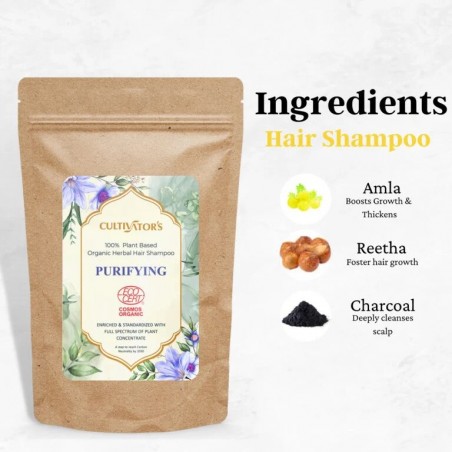Puhdistava yrttihiusshampoojauhe, Cultivator's, 250g