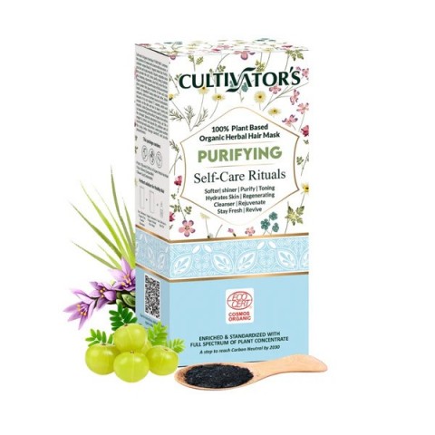 Puhdistava kasviperäinen hiusnaamiojauhe Purifying, Cultivator's, 100g
