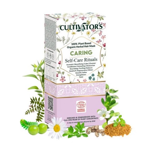 Suojaava kasviperäinen hiusnaamio jauhe Caring, Cultivator's, 100g