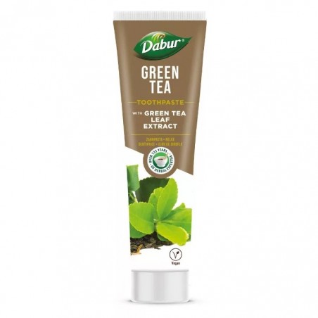 Vihreää teetä sisältävä yrttihammastahna Vihreä tee, Dabur, 100 ml