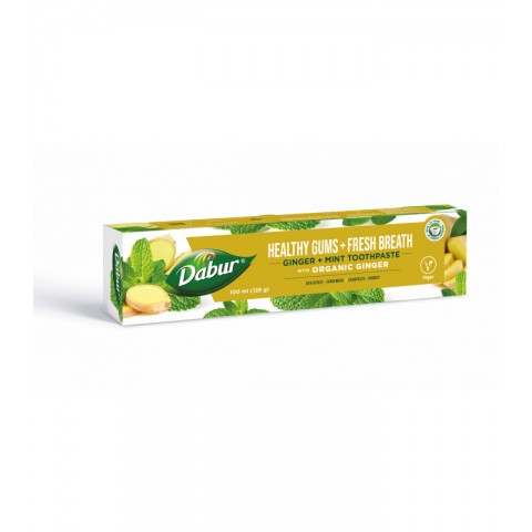 Yrttihammastahna Inkivääri Minttu Terveet ikenet, Dabur, 100 ml